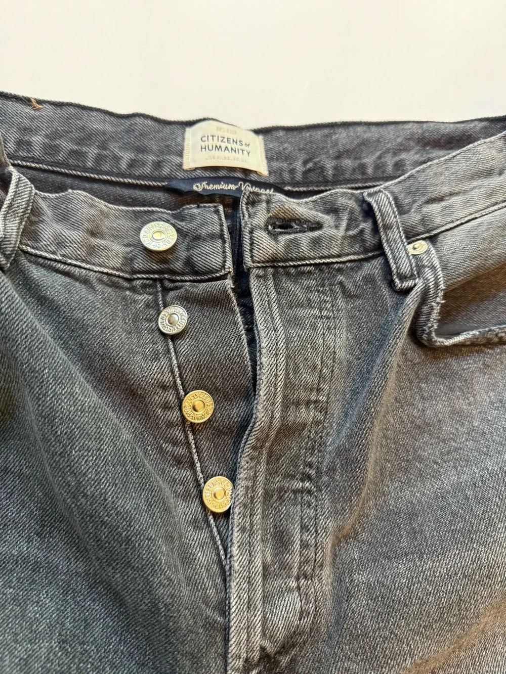 Citizens of Humanity Camilla Frayed Hem Shorts in Karma Wash | Size 28